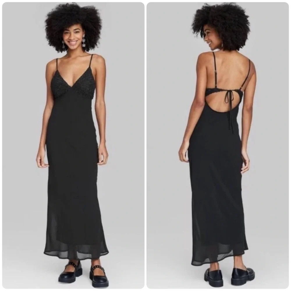 wild fable open back dress Women's Backless Cap Sleeve Midi Bodycon Dress